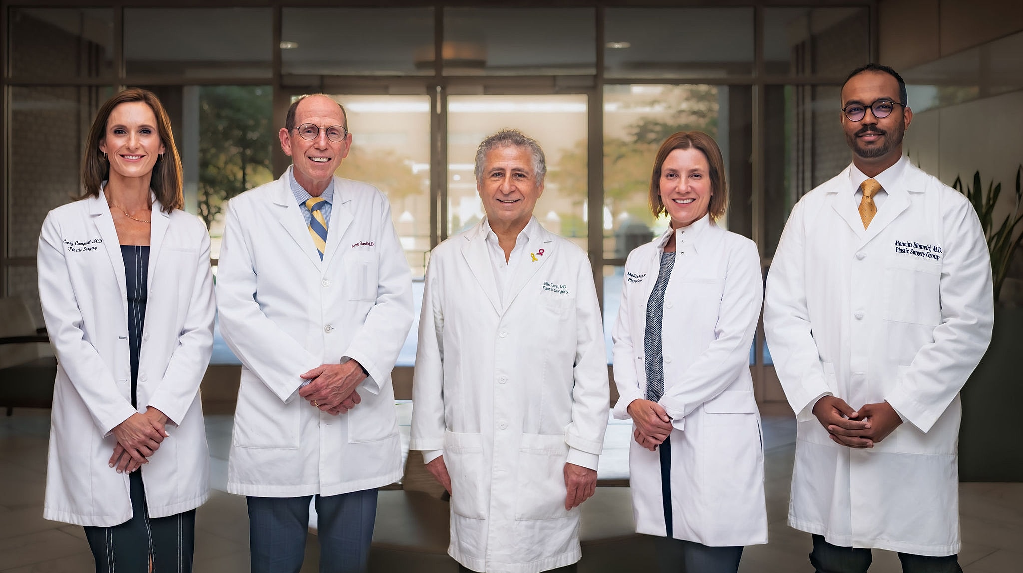 Group of doctors in white lab coats.